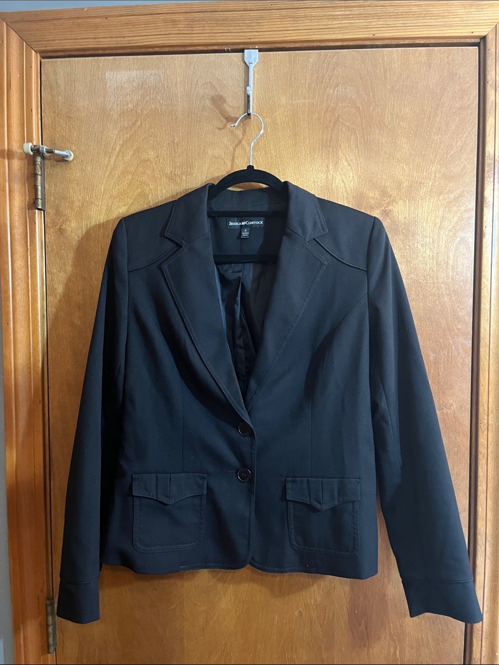 Jessica McClintock Size 8 Black Women's Two-Button Blazer - Bundle
